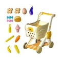 thumbnail image 4 of Siruishop Chariot de Courses Interactif pour Enfants avec 15 Pcs Nourriture de Jeu beige, 4 of 8