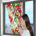 thumbnail image 3 of Wall Stickers Rainbow Floral Static Cling Window Film Removable Decal for Glass Doors No Privacy Sticker Botanical Designs for Indoor Use, 3 of 4