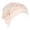 Beige, variant on AJGRHE Ethnic Bohemian Floral Pleated Turban Headwrap Hat for Women's- Stylish Summer Hair Cover Wrap Headband with Flower Print - Soft Boho Beach Wedding Party Accessory Black