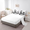 thumbnail image 5 of jejeloiu Gray White 7-Piece Bedding Comforter Set,Racing Motor Biker King Bedding Sets For Men Women Reversible, 5 of 8