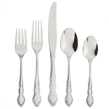 Oneida Dover 5-Piece Fine Flatware Place Setting, Service for 1, 18/10 Stainless Steel