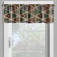 thumbnail image 4 of Ambesonne African Valance & Curtain, Geometric Grunge Mosaic, 55"x30", Multicolor, 4 of 6