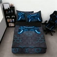 thumbnail image 6 of Btargot Galaxy Space Zipper Comforter Set Twin for Kids Boys Planet Constellation Bedding Set, 6 of 8