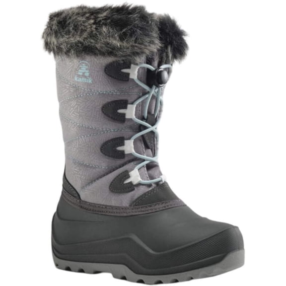 Kamik Kid's Snowangel Insulated Waterproof Winter Boot Charcoal - NF4442-CH2