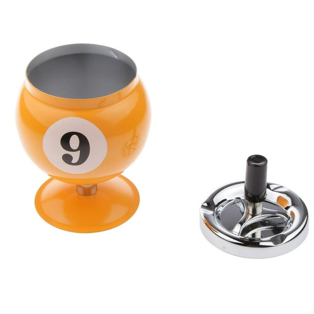 Decoraciones de coleccionables de botón pulsador de billar de piscina 5.9 / 6.3 pulgadas - Amarillo 9, shamjiam ceniceros de billar