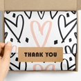 thumbnail image 3 of PinesC 120 Stickers/Roll, 1 * 3 Inch, Kraft Paper Sticker, Thank You Stickers, Suitable for Waterproof Stickers, Rectangle Sealing Paste, 2 Rolls, 3 of 5