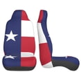 thumbnail image 4 of KAKALAD Texas State Flag Car Accessories Seat Covers Set Vehicle Seat Covers Universal Front Seats Protector 2 Pcs, 4 of 9