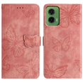 thumbnail image 1 of For Motorola Moto G35 5G Case Butterfly Design Flip Wallet Leather Phone Cover Skin-Touch - Green, 1 of 5