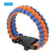 thumbnail image 3 of Pulseras de paracord de supervivencia Uxcell, paquete de 2, pulsera trenzada de paracord, azul, naranja, 3 of 5