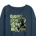 thumbnail image 3 of Marvel Spider-Man - St. Patrick's Day Green Looks Good On Me - Women's French Terry Pullover Sweatshirt, 3 of 5