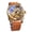 Brown, variant on Watches for Man, Square Retro Mechanical Watch Self-Wind Carved, Skeleton Automatic Watches Vintage Leather Strap Wristwatch