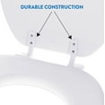 Ginsey Round Soft Cushion Toilet Seat, White