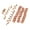 Rose Gold, variant on opvise 28Pcs Hair Clips Retro Style Vibrant Color High Durability Decorative Alloy Women Hair Spiral Braid Jewelry Dreadlock Clips for Lady Golden