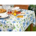 thumbnail image 3 of Indoor Outdoor Tabletop for Spring Summer Decorations, Picnics and Dinner Parties - Stain and Water Resistant, Spring Blossoms, Tablecloth, 60 x 120 Rectangle, 3 of 5
