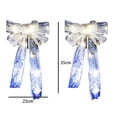 thumbnail image 2 of 2 uds. De adorno navideño transparente con lazo brillante para decoración de árbol de Navidad (luz cálida), 2 of 5