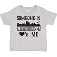 thumbnail image 3 of Inktastic Albuquerque New Mexico Someone Loves Me Skyline Boys or Girls Toddler T-Shirt, 3 of 5