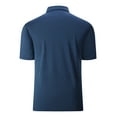 thumbnail image 5 of SPEEDRUN Men's Moisture-Wicking Quick-Dry Golf Polo Shirt Casual Business Short Sleeve Dark Blue M, 5 of 6