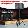 thumbnail image 2 of 5 Core Speaker Stand Tripod Floor Tall Adjustable Up to 72 Inch DJ Studio Monitor Stands Pole Mount - SS ECO 1PK WOB, 2 of 11