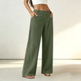 thumbnail image 4 of ClodeEU Women's Corduroy High Waist Wide Leg Pants,Casual Loose Trousers with Pockets ,Women's Plus M, 4 of 7