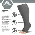 thumbnail image 4 of Plus Size Opaque Women and Men Support Knee Highs 20-30mmHg Grey, 2X-Large, 4 of 8