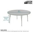 thumbnail image 3 of ECR4Kids 60in Round Contour Thermo-Fused Adjustable Activity Table Maple/Tangerine/Silver - Standard Swivel, 3 of 3