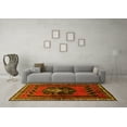 thumbnail image 3 of Ahgly Company Indoor Rectangle Persian Yellow Traditional Area Rugs, 2' x 3', 3 of 4
