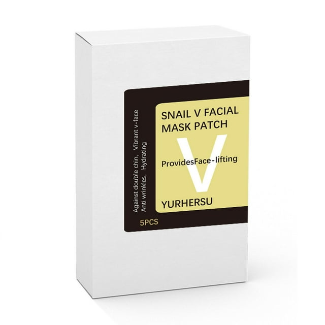 Mascarillas faciales Cuidado de la piel Reductor muscular de papada Mascarilla facial lifting de línea V Contiene colágeno Aloe hialurónico Reafirmante e hidratante 5 tab(Buy 2 Save 10%)