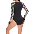 thumbnail image 3 of FhsagQ Sortie de Plage pour Femmes Jeu de Rôle Cop Femmes Mode Manches Longues Fermeture Éclair Couleur Imprimée une Maillot de Bain Combinaison de Surf Combinaison Isothermique Maillot de Bain Sortie de Plage pour Femmes Grande Taille Ouvert à l'Entrejambe Noir m, 3 of 9