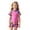 Z04 D-Red, variant on RTKFRFLM Girls Swimwear Set with Cute Cartoon Floral Print, Short Sleeve Top and Shorts Swimsuit for Toddlers and Kids 1–8Y