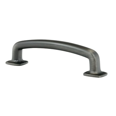 25 Pack Industrial Style 3-3/4-Inch Center To Center Antique Nickel Cabinet Pull / Handle