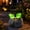 Green, variant on Solar Butterfly Stone Garden Light,Waterproof Resin LED Figurine for Patio, Yard, Walkway & Lawn(RL Purple 1 PC)