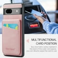 thumbnail image 5 of Allytech Google Pixel 7 Pro Wallet Case, Cards Holder Back Cover Slim Fit Drop Protection Shockproof Kickstand Wallet Phone Case Cover for Google Pixel 7 Pro - Pink, 5 of 8