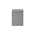 thumbnail image 5 of happimess Nino 31.5" Modern Minimalist Outdoor Faux Wicker Deck and Patio Storage Box, Gray, TRK1000A, 5 of 11