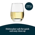 thumbnail image 5 of Libbey Stemless Glasses, Clear, 15.25-ounce, Set of 12, 5 of 6