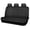 Black Back Rear, variant on Faux Leather Car Seat Covers Front Seats Only, 3D Foam Support Car Seat Covers, Universal fit for Trucks Vans SUVs Sedans Automotive Comfortable, Airbag Compatible 2 Pieces Front Solid Black