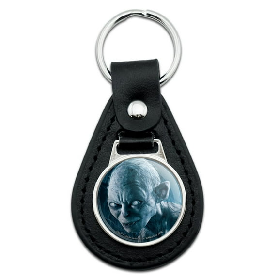 Black Leather  The Lord of the Rings Gollum Character Keychain
