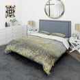 thumbnail image 1 of Designart 'Glam Rain Abstract IV' Glam Bedding Set - Duvet Cover & Shams, 1 of 4