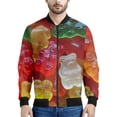thumbnail image 5 of Chaqueta con cremallera con estampado de caramelos y dulce de azúcar para hombres y niños, sudadera con estampado 3D de piruleta, camisetas de manga larga, chaquetas de aviador urbanas geniales para m, 5 of 5