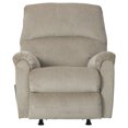 thumbnail image 2 of Saltoro Sherpi Fabric Upholstered Rocker Recliner with Tufted Back and Pillow Arms, Beige, 2 of 5