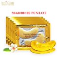 thumbnail image 2 of InniCare 50/60/80/100 Pcs Crystal Collagen Gold Eye Mask Dark Circles Acne Beauty Patches For Eye Skin Care Korean Cosmetics Qiuyongming unisex, 2 of 2