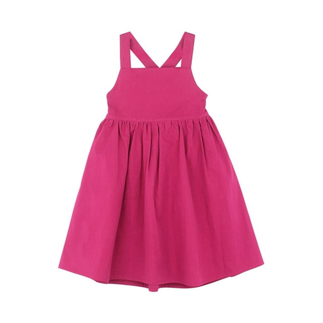 adviicd Robe Florale pour Filles Col Halter Sans Manches Décontractée Ligne A Fluide Maxi Robe Rose Vif,100