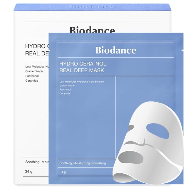 Mascarilla de hidrogel BIODANCE Hydro Cera-nol Real Deep 136 mL x 4