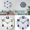 thumbnail image 2 of Mecanismo de Reloj de Pared de Eje de 4 Piezas Mecanismo con 4 Tipos de Manecillas de Madera de Nogal de 12 Pulgadas, Piezas de Repuesto de Reloj de Cuarzo, 2 of 5