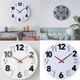 thumbnail image 2 of Mecanismo de Reloj de Pared de Eje de 4 Piezas Mecanismo con 4 Tipos de Manecillas de Madera de Nogal de 12 Pulgadas, Piezas de Repuesto de Reloj de Cuarzo, 2 of 5