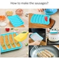 thumbnail image 6 of N1 Silicone Sausage Mold, Baking and ice Mold , DIY homemade Sausage Hot Dog Mold, lce and Candy Maker - Green, New, 6 of 8