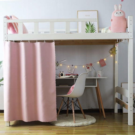 haozaikeji Student Bunk Bed Curtains Dorm Blackout Bed Drapes for Loft Bed Pure Color Curtain for Bed Frame Dustproof Decorative Shading Canopy for Bottom Bunk Bed Gril Boy Bed Canopies