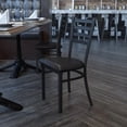 thumbnail image 2 of Pemberly Row 19.5" Industrial Metal Ladder Back Dining Chair in Black, 2 of 8