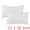 White, variant on Unique Bargains Short Plush Solid Living Room Decorative Pillow Covers (2 Count) White 12" x 20"