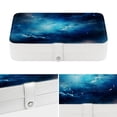 thumbnail image 4 of Galaxy Portable PU Leather Jewelry Box with Removable Compartment, Bracelet Holder, and Jewelry Display, 4 of 6