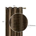 thumbnail image 2 of Embossed Rubber Panel & Grommets Chocolate - Set of 2, 2 of 2